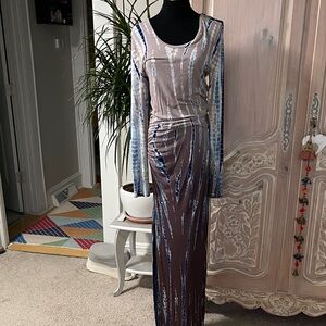 YOUNG FABULOUS & BROKE Tie Dye Maxi Dress